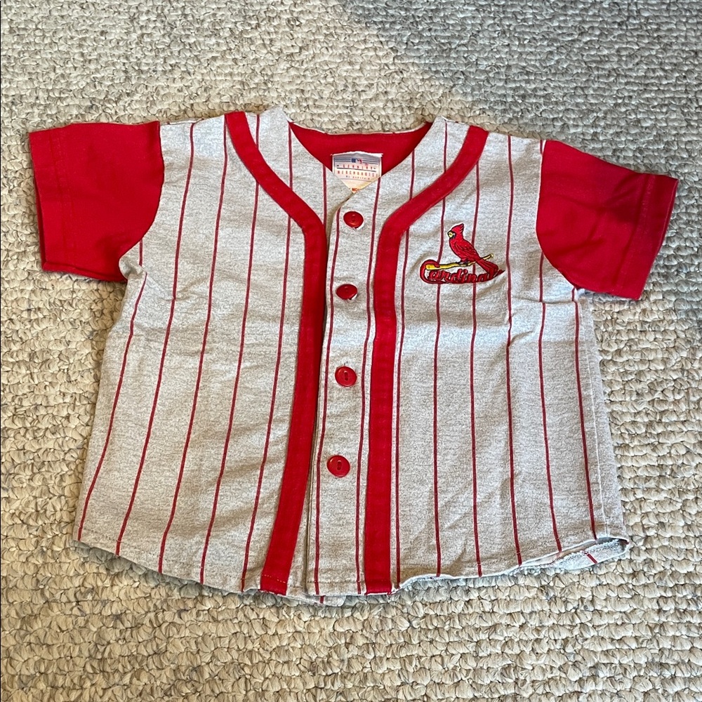 Genuine Merchandise Red and Gray Kids Jersey